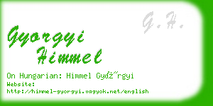 gyorgyi himmel business card